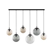 Pendul TK Lighting ESME metal, sticla, negru, fumuriu, chihlimbar, E27 - TK-4797