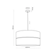 Pendul TK Lighting NICOL metal, lemn, negru, maro, E27 - TK-4798