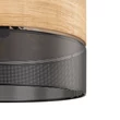 Pendul TK Lighting NICOL metal, lemn, negru, maro, E27 - TK-4798