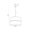 Pendul TK Lighting NICOL metal, lemn, negru, maro, E27 - TK-4799