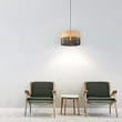 Pendul TK Lighting NICOL metal, lemn, negru, maro, E27 - TK-4799