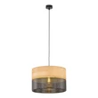 Pendul TK Lighting NICOL metal, lemn, negru, maro, E27 - TK-4799