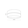 Plafoniera TK Lighting NICOL metal, lemn, negru, maro, E27 - TK-4800