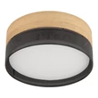 Plafoniera TK Lighting NICOL metal, lemn, negru, maro, E27 - TK-4800