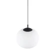 Pendul TK Lighting VIBE metal, sticla, negru, alb, E27 - TK-4804