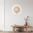 Aplica de perete TK Lighting PULSE lemn, textil, maro, E27 - TK-4814
