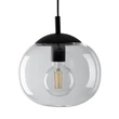 Pendul TK Lighting VIBE metal, sticla, negru, transparent, E27 - TK-4816