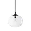 Pendul TK Lighting VIBE metal, sticla, negru, transparent, E27 - TK-4818