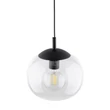 Pendul TK Lighting VIBE metal, sticla, negru, transparent, E27 - TK-4818