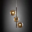 Pendul TK Lighting ESTERA metal, sticla, chihlimbar, auriu, G9 - TK-4838