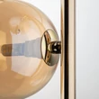 Pendul TK Lighting ESTERA metal, sticla, chihlimbar, auriu, G9 - TK-4838