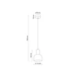 Pendul TK Lighting CAIRO metal, lemn, negru, maro, E27 - TK-4894