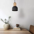 Pendul TK Lighting CAIRO metal, lemn, negru, maro, E27 - TK-4894