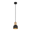 Pendul TK Lighting CAIRO metal, lemn, negru, maro, E27 - TK-4894