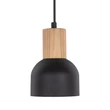 Pendul TK Lighting CAIRO metal, lemn, negru, maro, E27 - TK-4894