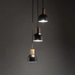 Pendul TK Lighting CAIRO metal, lemn, negru, maro, E27 - TK-4895