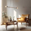 Pendul TK Lighting HELIX metal, lemn, negru, maro, E27 - TK-4948