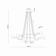 Pendul TK Lighting HELIX metal, lemn, negru, maro, E27 - TK-4950