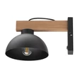 Aplica de perete TK Lighting OSLO metal, lemn, negru, maro, E27 - TK-4961
