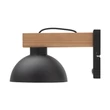 Aplica de perete TK Lighting OSLO metal, lemn, negru, maro, E27 - TK-4961