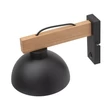 Aplica de perete TK Lighting OSLO metal, lemn, negru, maro, E27 - TK-4961
