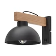 Aplica de perete TK Lighting OSLO metal, lemn, negru, maro, E27 - TK-4961