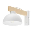 Aplica de perete TK Lighting OSLO metal, lemn, alb, maro, E27 - TK-4962
