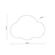 Aplica de perete TK Lighting CLOUD metal, albastru, G9 - TK-4966