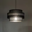 Pendul TK Lighting CALISTO metal, textil, negru, E27 - TK-4999