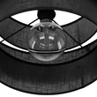 Pendul TK Lighting CALISTO metal, textil, negru, E27 - TK-4999