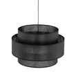 Pendul TK Lighting CALISTO metal, textil, negru, E27 - TK-4999