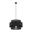 Pendul TK Lighting CALISTO metal, textil, negru, E27 - TK-4999