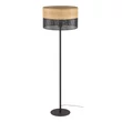 Lampadar TK Lighting NICOL metal, lemn, negru, maro, E27 - TK-5123