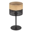 Veioza TK Lighting NICOL metal, lemn, negru, maro, E27 - TK-5124