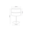 Veioza TK Lighting NICOL metal, lemn, negru, maro, E27 - TK-5124