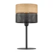 Veioza TK Lighting NICOL metal, lemn, negru, maro, E27 - TK-5124
