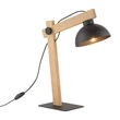 Veioza TK Lighting OSLO metal, lemn, negru, maro, E27 - TK-5346