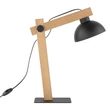 Veioza TK Lighting OSLO metal, lemn, negru, maro, E27 - TK-5346