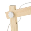 Veioza TK Lighting OSLO metal, lemn, alb, maro, E27 - TK-5347