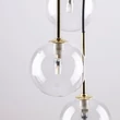 Pendul TK Lighting NILOS metal, sticla, negru, transparent, G9 - TK-5362