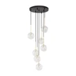 Pendul TK Lighting NILOS metal, sticla, negru, transparent, G9 - TK-5362