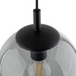 Pendul TK Lighting ESME metal, sticla, negru, gri, E27 - TK-5379