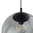 Pendul TK Lighting ESME metal, sticla, negru, gri, E27 - TK-5380