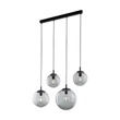 Pendul TK Lighting ESME metal, sticla, negru, gri, E27 - TK-5381