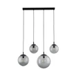 Pendul TK Lighting ESME metal, sticla, negru, gri, E27 - TK-5381