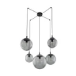 Pendul TK Lighting ESME metal, sticla, negru, gri, E27 - TK-5382