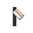 Aplica de perete TK Lighting TOP metal, negru, auriu, Gu10 - TK-6087