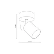 Plafoniera TK Lighting TOP metal, negru, auriu, Gu10 - TK-6088