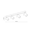 Plafoniera TK Lighting TOP metal, negru, GU10 - TK-6177