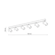 Plafoniera TK Lighting TOP metal, negru, GU10 - TK-6178
